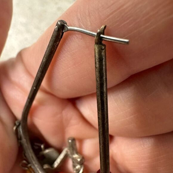 Vintage Rustic Charm Heart And Cross Earring - Picture 4 of 6